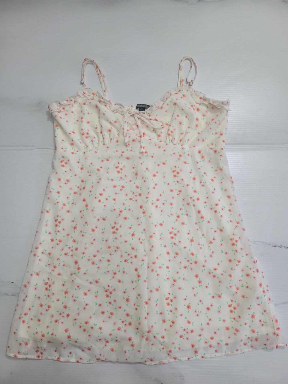 Wild Fable Coquette Floral Ruffle Mini Babydoll Dress XL